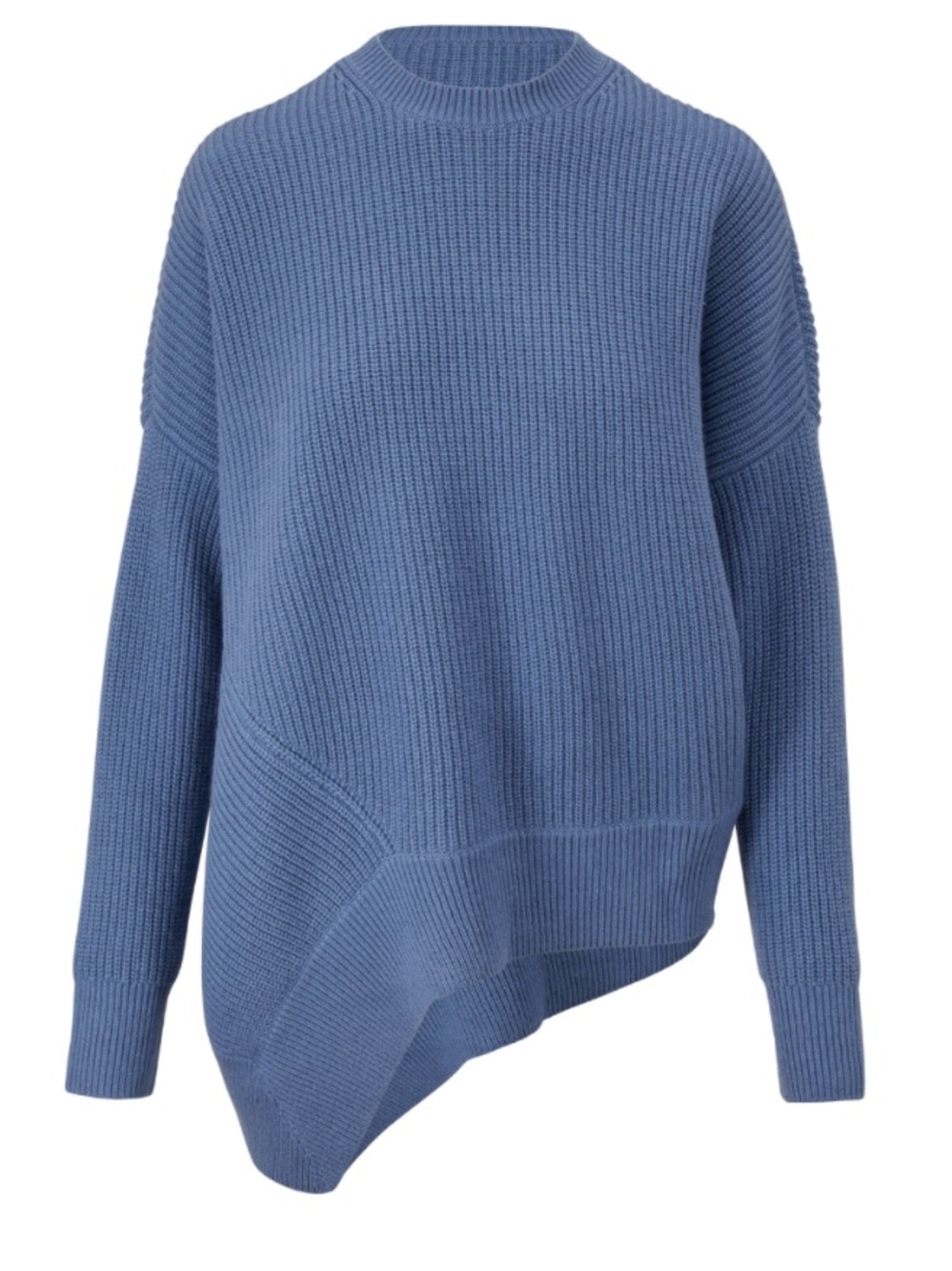 Michael kors collection 100% cashmere asymmetric shaker crew sweater sz xs